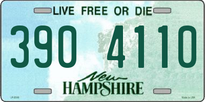 NH license plate 3904110