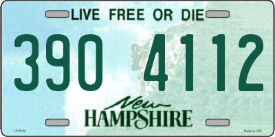 NH license plate 3904112