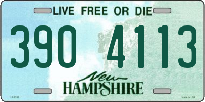 NH license plate 3904113