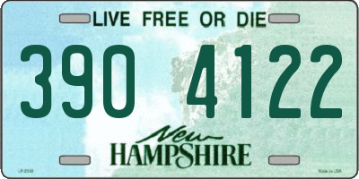 NH license plate 3904122