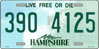 NH license plate 3904125