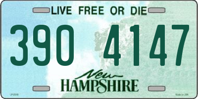 NH license plate 3904147