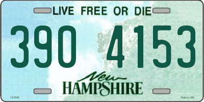 NH license plate 3904153