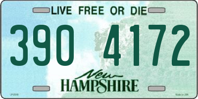 NH license plate 3904172