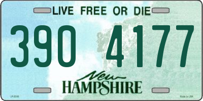 NH license plate 3904177
