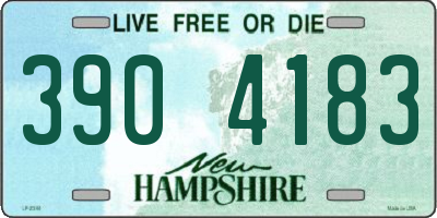 NH license plate 3904183