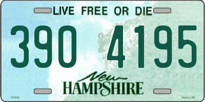NH license plate 3904195
