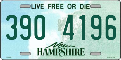 NH license plate 3904196