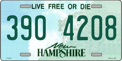 NH license plate 3904208