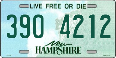 NH license plate 3904212