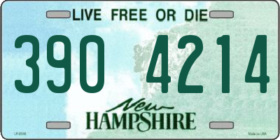 NH license plate 3904214