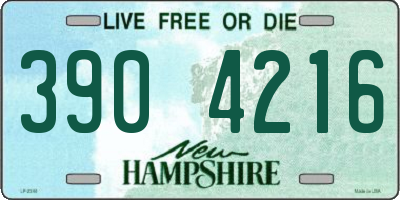NH license plate 3904216