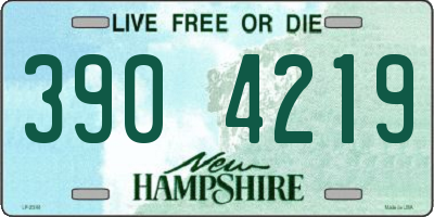 NH license plate 3904219