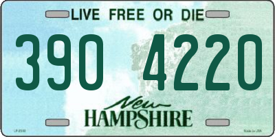 NH license plate 3904220