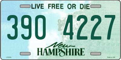 NH license plate 3904227