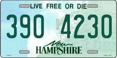 NH license plate 3904230