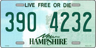 NH license plate 3904232