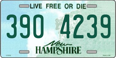 NH license plate 3904239