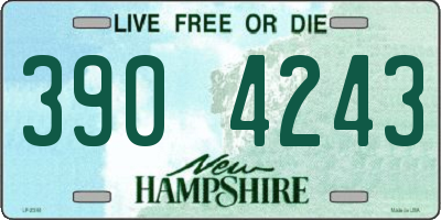 NH license plate 3904243