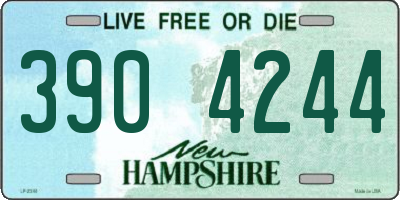 NH license plate 3904244