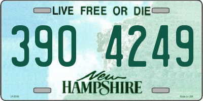 NH license plate 3904249