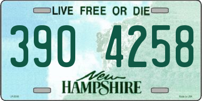 NH license plate 3904258