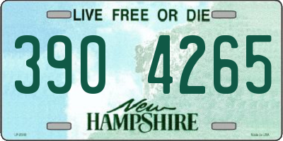 NH license plate 3904265
