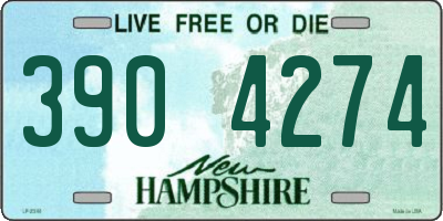 NH license plate 3904274