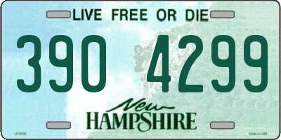 NH license plate 3904299