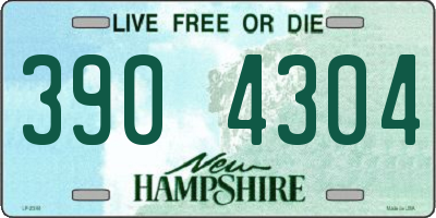 NH license plate 3904304