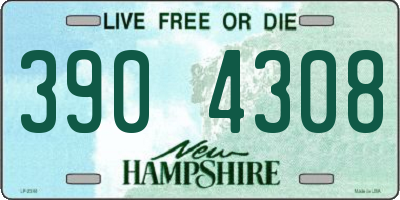 NH license plate 3904308