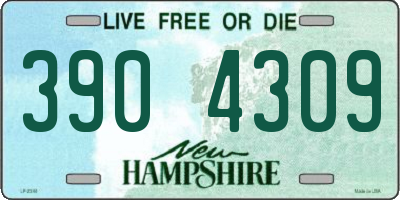 NH license plate 3904309