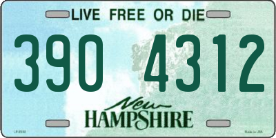 NH license plate 3904312