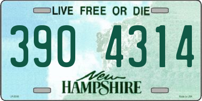 NH license plate 3904314
