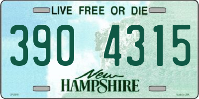 NH license plate 3904315