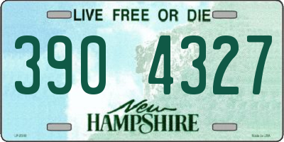 NH license plate 3904327