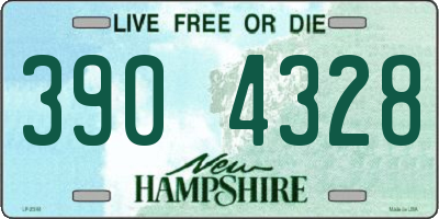 NH license plate 3904328