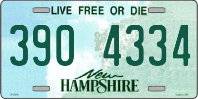 NH license plate 3904334