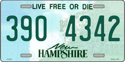 NH license plate 3904342