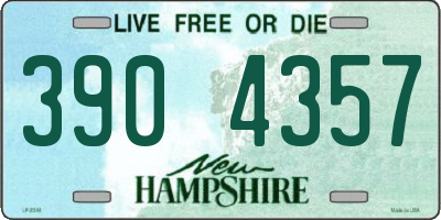 NH license plate 3904357