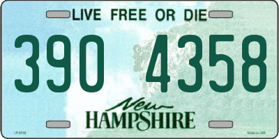 NH license plate 3904358