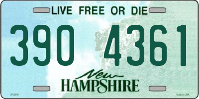 NH license plate 3904361