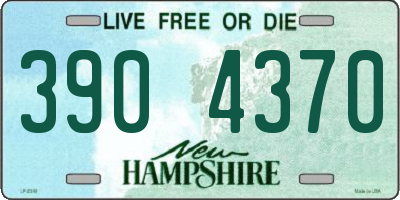 NH license plate 3904370