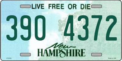 NH license plate 3904372