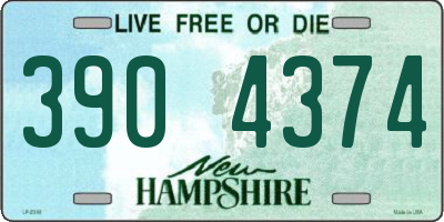 NH license plate 3904374