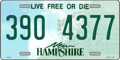 NH license plate 3904377