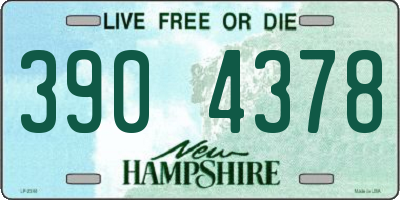 NH license plate 3904378