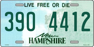 NH license plate 3904412