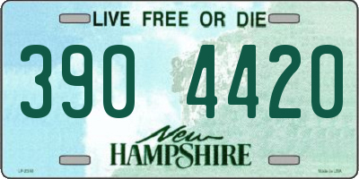 NH license plate 3904420
