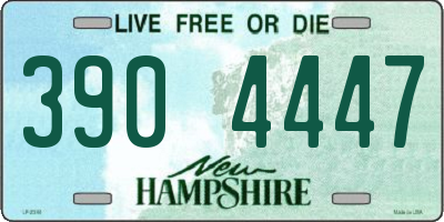 NH license plate 3904447